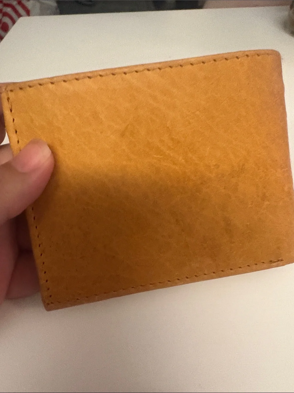 Bi-Fold Genuine Leather Men's Wallet - Tan